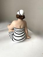 Francois Arvi - Beeldje, sitting Bathing Lady - 21 cm -, Antiek en Kunst