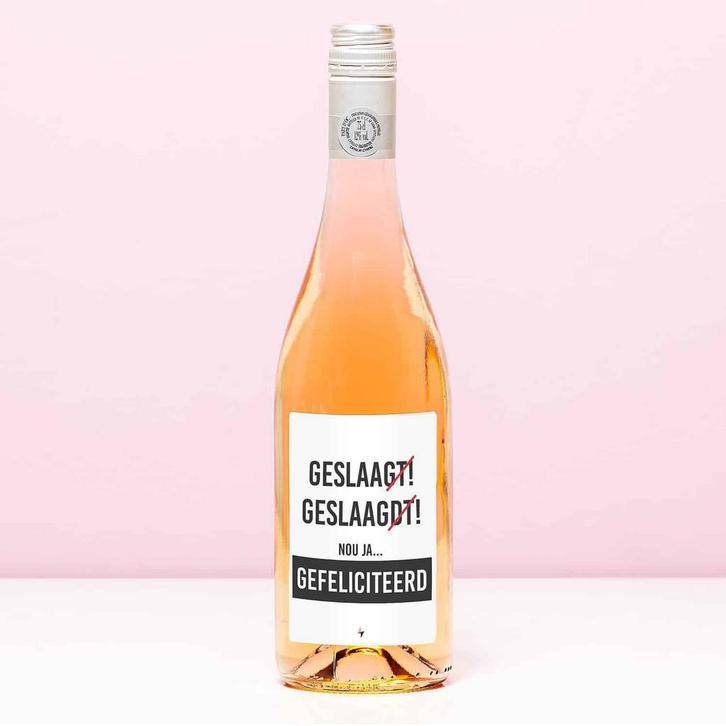 Wijnfles Geslaagdt - Rosé (Blush Rosé), Diversen, Levensmiddelen, Verzenden