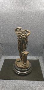 Valli - Beeld, Art Deco Bronze Statue - Alluring Woman, Antiek en Kunst