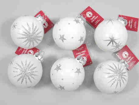 Kerstballen box decobal glasbal artic white doos 12st, Hobby en Vrije tijd, Knutselen, Nieuw, Ophalen of Verzenden