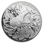 Most Dangerous - Great White Shark - 1 oz 2021, Verzenden, Losse munt, Zilver