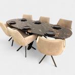 Belvedere kwartsiet eettafel Deens ovaal 90x220 nu €1699, Huis en Inrichting, Tafels | Eettafels, 100 tot 150 cm, Verzenden, Vijf personen of meer