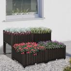 TRUUSK Plantenbak Met Verhoogd Bed En Afvoergaten Rotan-look, Tuin en Terras, Bloembakken en Plantenbakken, Verzenden, Nieuw