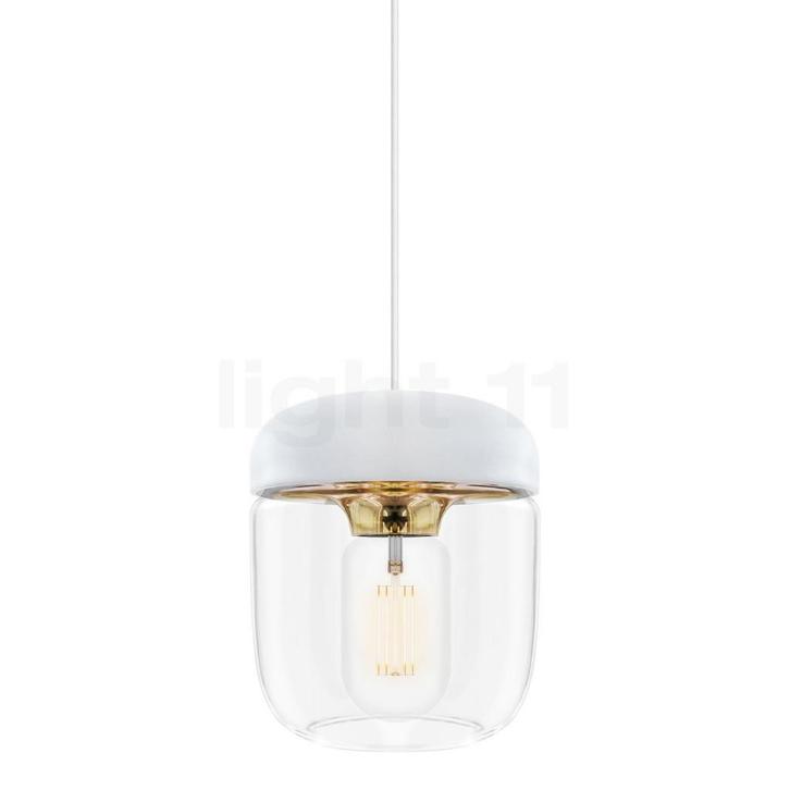 Umage Acorn Hanglamp, messing/kabel wit (Hanglampen), Huis en Inrichting, Lampen | Hanglampen, Nieuw, Verzenden