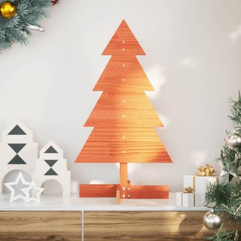 vidaXL Kerstdecoratie kerstboom 80 cm massief grenenhout, Diversen, Kerst, Nieuw, Verzenden
