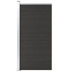 vidaXL Schuttingpaneel 95x186 cm HKC zwart, Tuin en Terras, Schuttingen, Verzenden, Nieuw, Kunststof, 1 tot 2 meter