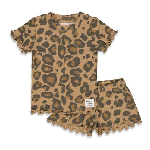 Feetje - Pyjama / Shortama Leopard Lex Brique, Kinderen en Baby's, Babykleding | Overige, Meisje, Nieuw, Ophalen of Verzenden