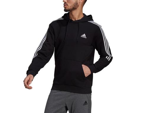 adidas - Essentials Fleece Cut 3-Stripes Hoodie - M, Kleding | Heren, Truien en Vesten