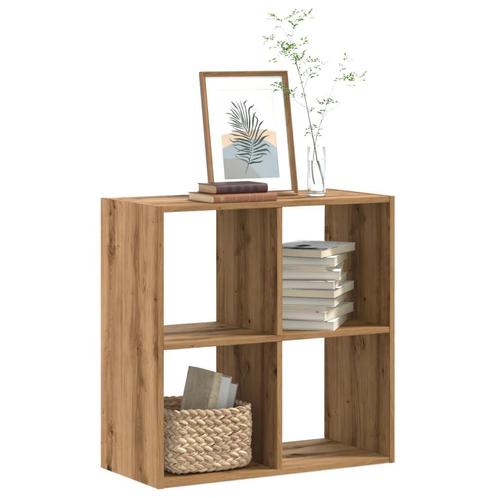 vidaXL Boekenkast 68,5x32x68,5 cm bewerkt hout artisanaal, Huis en Inrichting, Kasten | Boekenkasten, Nieuw, Overige houtsoorten