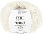 Lang Yarns Venus - 94 ecru - Merino/Katoen Garen, Hobby en Vrije tijd, Breien en Haken, Ophalen of Verzenden, Nieuw