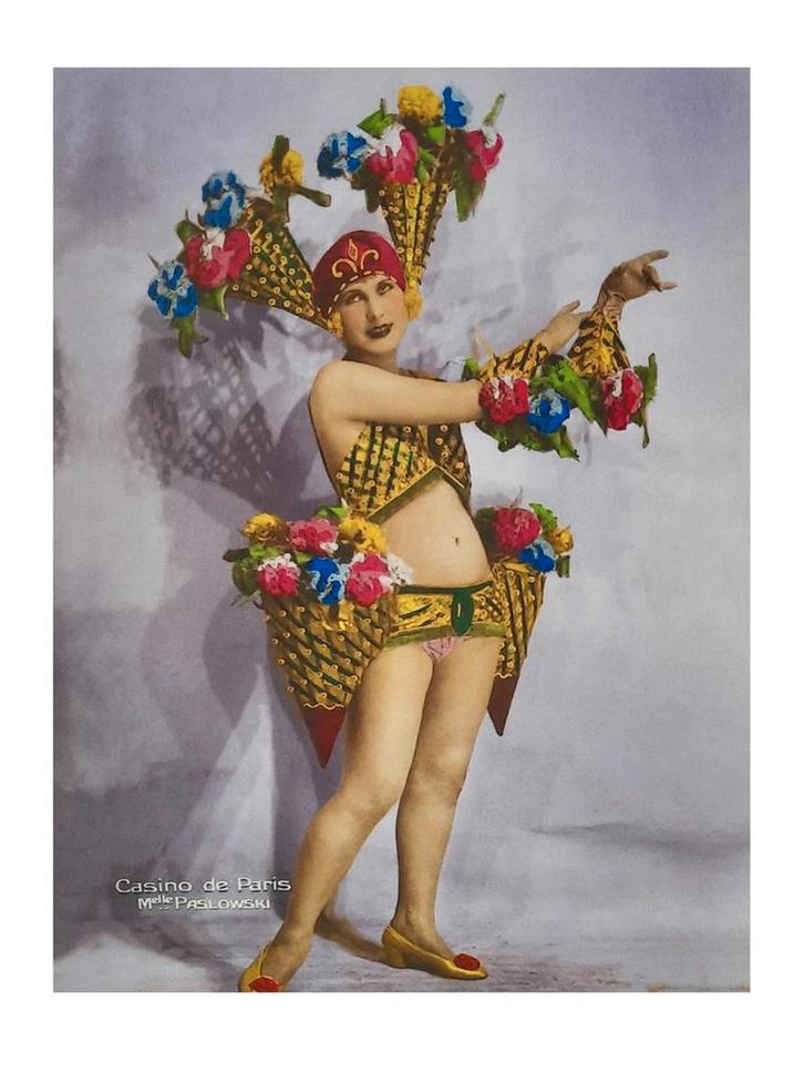 Kunstdruk - Casino de Paris Mlle Paslowski 30x40cm, Huis en Inrichting, Woonaccessoires | Schilderijen, Tekeningen en Foto's, Nieuw