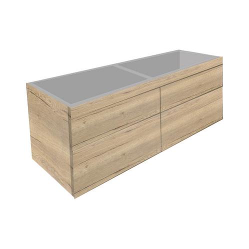 Badkamermeubel Best Design Beauty 4 Laden Greeploos 140 cm, Doe-het-zelf en Verbouw, Sanitair, Bad, Nieuw, Ophalen of Verzenden
