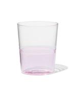 HEMA Waterglas 320ml Tafelgenoten glas met roze, Verzamelen, Verzenden, Nieuw