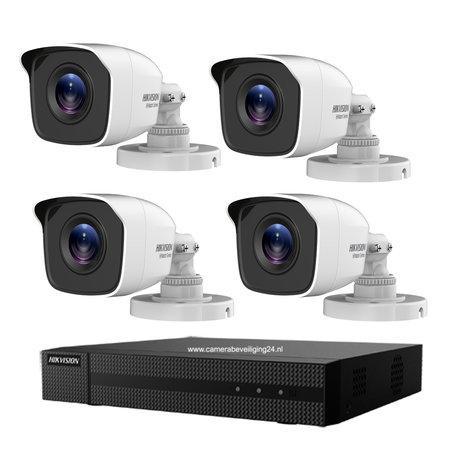 Hikvision Turbo HD camerabewaking set met 4 EXIR bullet, Audio, Tv en Foto, Videobewaking, Verzenden