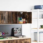 vidaXL Garagewandkast bewerkt hout gerookt eiken, Huis en Inrichting, Verzenden, Nieuw