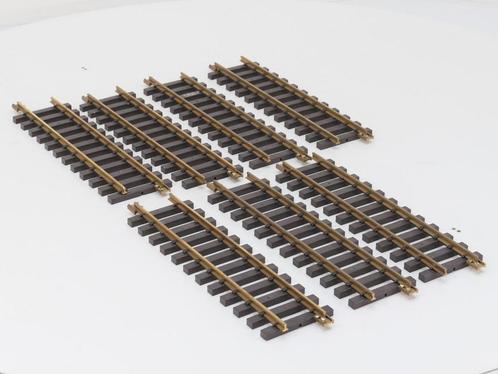 PIKO 35200 Set 7x Gerades Gleis 320 mm, Met Schroefbare r..., Hobby en Vrije tijd, Modeltreinen | Overige schalen, Rails, Gebruikt