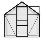 Tuinkas Aluminium Antraciet - Tweedekansje voor Groentjes!, Tuin en Terras, Polycarbonaat, Ophalen of Verzenden, Aluminium, Kweekkas