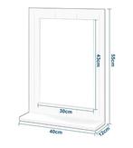 Rechthoekige Wandspiegel met Plank voor Badkamer, Verzenden, Nieuw