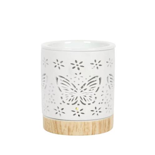 Aroma-oliebrander Wit Uitgesneden Vlinder, Sport en Fitness, Gezondheidsproducten en Wellness, Nieuw