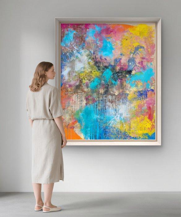 Laura Capellini Art - SUMMER MINDSCAPE #36 (XXL) Acrilico su, Antiek en Kunst, Kunst | Schilderijen | Modern