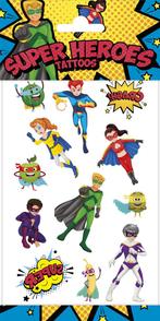 Super Heroes Nep Tattoos, Hobby en Vrije tijd, Feestartikelen, Verzenden, Nieuw