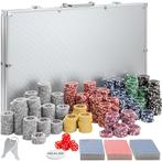 Pokerset - zilver, 1000-delig, Hobby en Vrije tijd, Gezelschapsspellen | Bordspellen, Verzenden, Nieuw