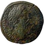 Romeinse Rijk. Marcus Aurelius (AD 161-180). Sestertius, Postzegels en Munten, Munten | Europa | Niet-Euromunten
