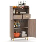 LIVSK Multifunctionele Keukenkast - Werkblad - 2 Lades - 3-v, Huis en Inrichting, Verzenden, Nieuw