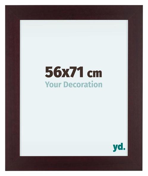 Fotolijst 56x71 cm - Mahonie - Hout - Dover, Huis en Inrichting, Woonaccessoires | Lijsten, Nieuw, Verzenden