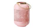 Decoratieve lantaarn KAARSLICHT 30cm pastelroze metalen, Ophalen of Verzenden, Nieuw