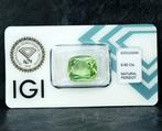 Olivijn - 9.80 ct - International Gemological Institute, Sieraden, Tassen en Uiterlijk, Edelstenen, Nieuw