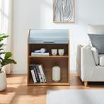 Opbergkast Kavlinge 80x60x40 cm naturel en grijs [en.casa], Verzenden, Nieuw in verpakking