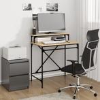 vidaXL Bureau 80x50x90 cm bewerkt hout en ijzer sonoma, Huis en Inrichting, Verzenden, Nieuw