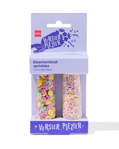 HEMA Versierplezier eetbare sprinkles bloemenmix, Hobby en Vrije tijd, Feestartikelen, Nieuw, Verzenden