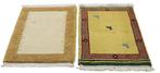 Gabbeh - Vloerkleed - 90 cm - 60 cm - 2X Moderne Indo Tapijt, Nieuw