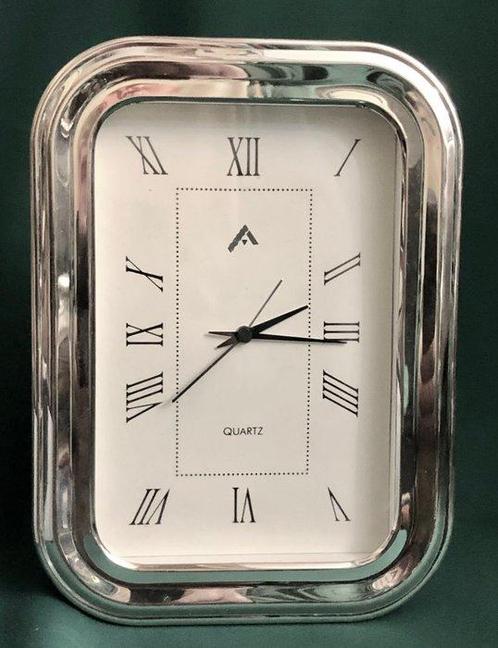 Bureauklok - ALCUDIA - - .925 zilver - 1990-2000, Antiek en Kunst, Antiek | Goud en Zilver