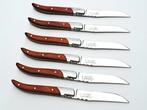 Laguiole - 6x Luxury Steak Knives - Rose Wood - style de -