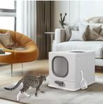 XL Kattenbak met Deksel –Gesloten, Top Entry en Makkelijk Sc, Verzenden, Nieuw