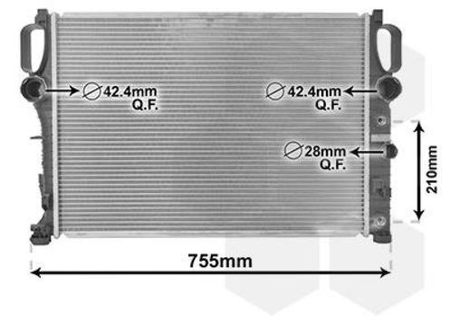 RADIATOR VOOR MERCEDES BENZ CLS-KL C219 2005-2011 2115000102, Auto-onderdelen, Airco en Verwarming, Nieuw, Ophalen of Verzenden