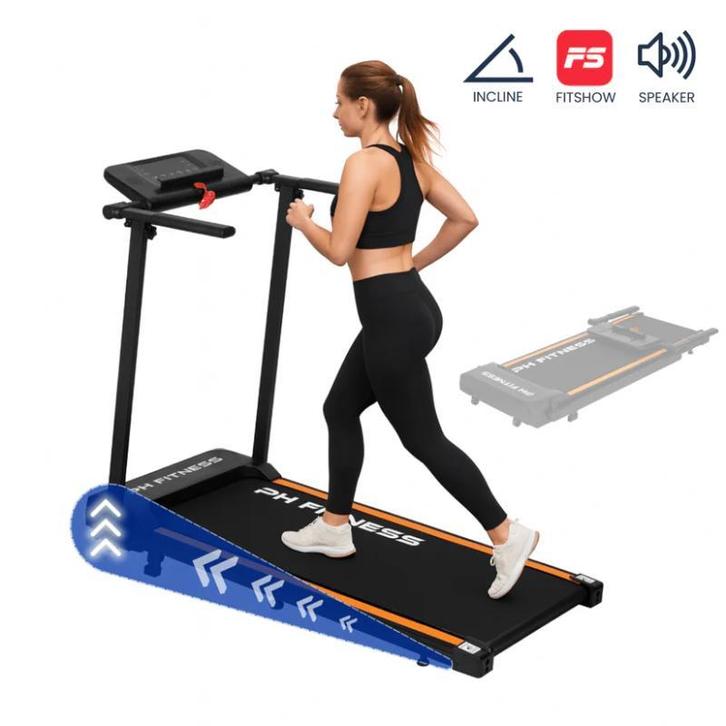 PH Fitness Loopband Inklapbaar Elektrische Loopband Thuis, Sport en Fitness, Fitnessapparatuur, Benen, Nieuw, Overige materialen