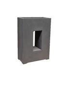 Plantenbak Fiberclay 52x27x76 cm Antraciet, Verzenden, Nieuw