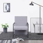 vidaXL Fauteuil stof lichtgrijs, Verzenden, Nieuw