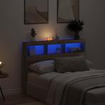 vidaXL Hoofdbordkast met LED artisan 140x17x102 cm, Verzenden, Nieuw, Bruin, Hout