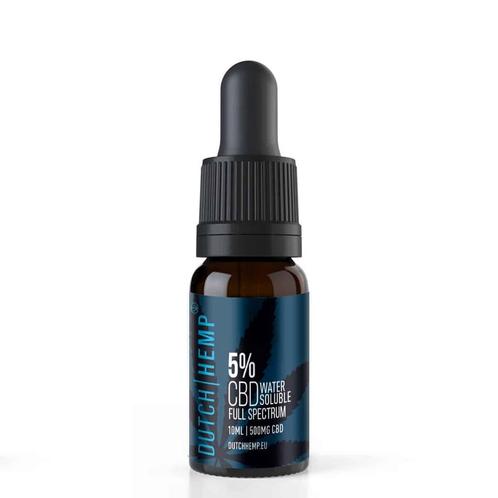Dutch Hemp CBD wateroplosbaar full spectrum 5% 10 ml 500 mg, Sport en Fitness, Gezondheidsproducten en Wellness, Verzenden