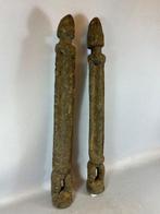 2 Antique African couple Dogon sculptures - Mali., Antiek en Kunst