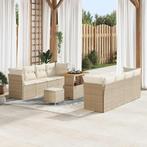 vidaXL Tuin Sofa Set 11 pcs Beige poly rattan, Tuin en Terras, Tuinsets en Loungesets, Verzenden, Nieuw