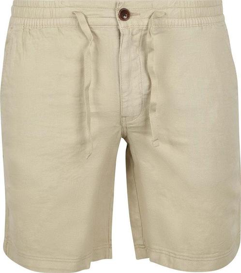 Superdry Short Linen Merchant Abbey Stone maat M Heren, Kleding | Heren, Broeken en Pantalons, Beige, Nieuw, Maat 48/50 (M), Verzenden