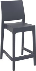 Counter Barkruk - 65 cm - Maya - Donkergrijs - Siesta, Huis en Inrichting, Barkrukken, Verzenden, Nieuw