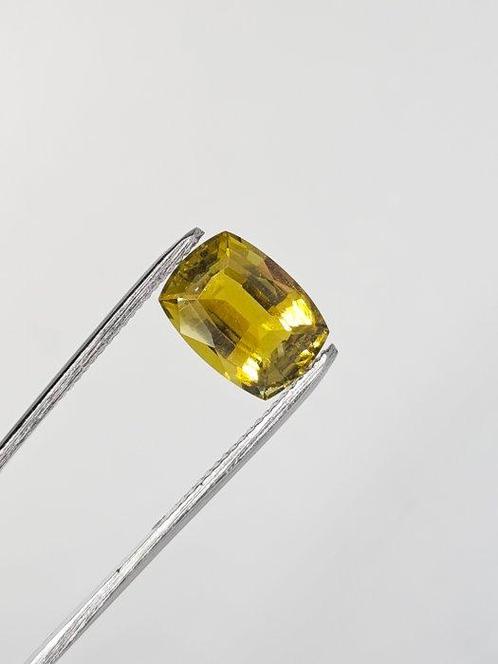 1 pcs Geel, Groen Toermalijn - 4.97 ct - Antwerp Laboratory, Sieraden, Tassen en Uiterlijk, Edelstenen