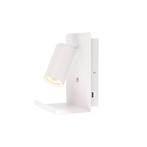 LED Wandlamp - Bedlamp met plateau | Incl. USB | Wit, Ophalen of Verzenden, Nieuw, Metaal, Modern